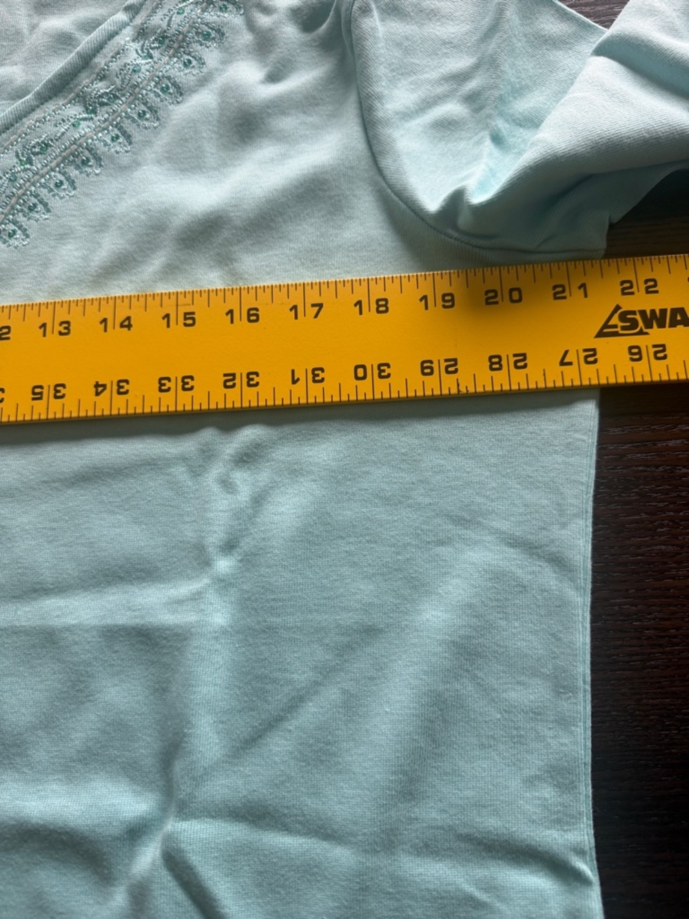Light Aqua Women's Tunic Top - QVC - Picture 11 of 12